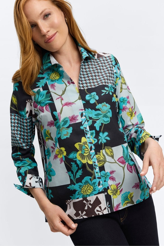 Agnes Fall Conversational Long Sleeve Popover Shirt